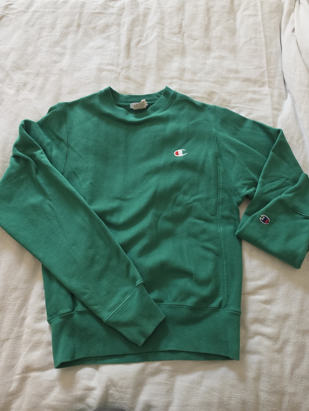 Champion Men's Emerald Green Crewneck Sweatshirt
